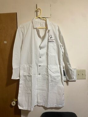 Chemistry White Lightweight Lab Coat Jacket